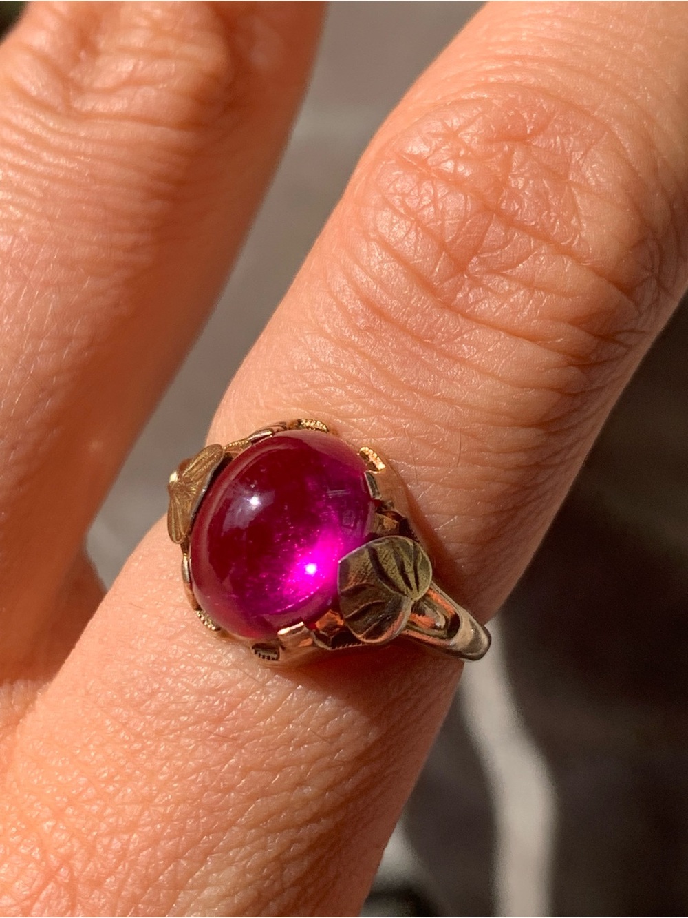 10k vintage ruby ring - Picture 3 of 11